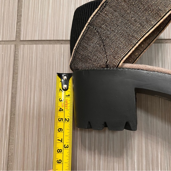 Charleston Shoe Company Monterey Gold Metallic Sandals comfortable comfy block - Picture 10 of 11